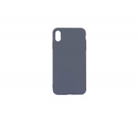 Чехол для iPhone XR плотный матовый (серия Colors) (темно-синий)