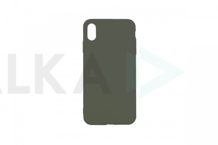 Чехол для iPhone XS Max плотный матовый (серия Colors) (оливковый)