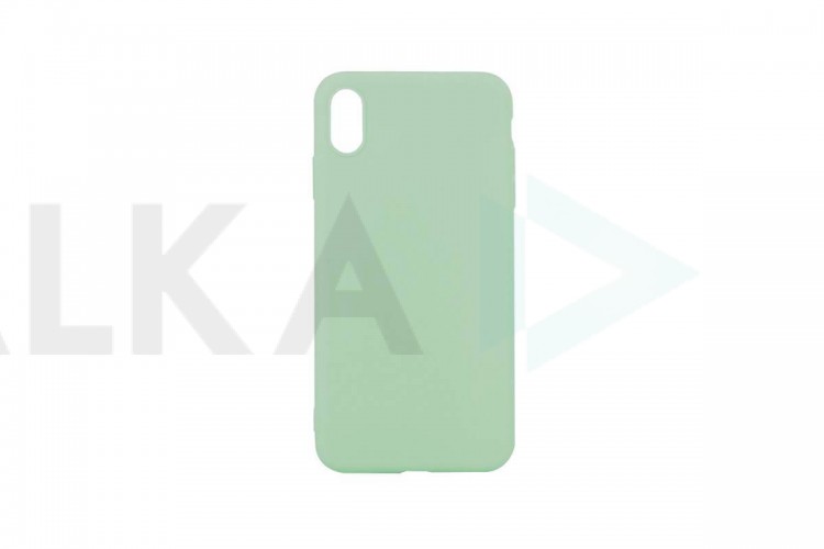 Чехол для iPhone XS Max плотный матовый (серия Colors) (фисташковый)