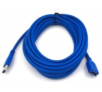 Кабель USB 3.0 удлинитель Type-A (папа - мама) 5 м синий (NN-U3MFB05)