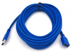 Кабель USB 3.0 удлинитель Type-A (папа - мама) 5 м синий (NN-U3MFB05)