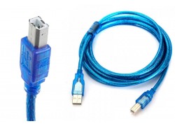 Кабель для принтера USB2.0 Type-A (папа) - Type-B (папа) 5 м синий