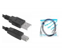 Кабель для принтера USB2.0 Type-A (папа) - Type-B (папа) 1,5 м черный