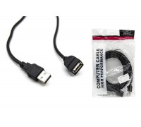 Кабель USB 2.0 удлинитель Type-A (папа - мама) 5 м черный (NN-U2MFBk05)