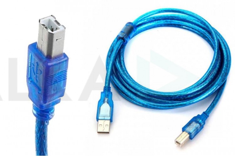Кабель для принтера USB2.0 Type-A (папа) - Type-B (папа) 0.5 м синий