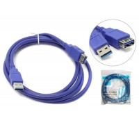 Кабель USB 3.0 удлинитель Type-A (папа - мама) 3 м синий (NN-U3MFB03)