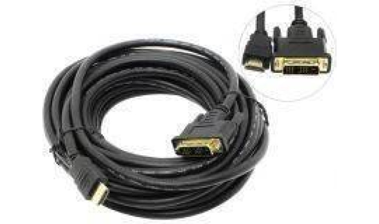 Кабель DVI-D - HDMI (папа - папа) 10 м (V1.4)