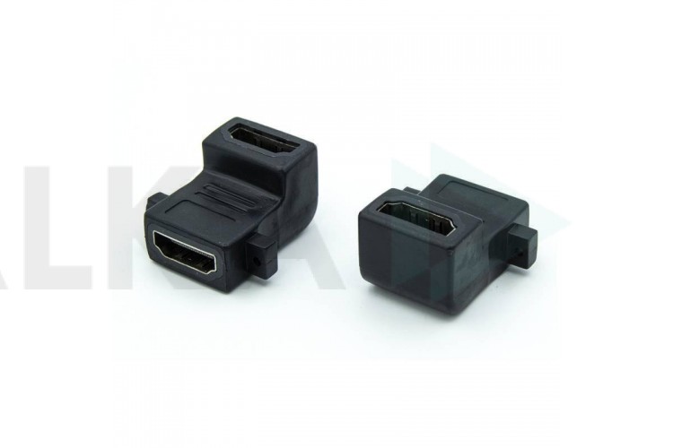 Переходник HDMI (мама - мама) угловой V1.4