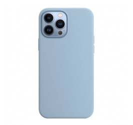 Чехол для iPhone 13 Pro Max (6.7) Silicone Case Soft Touch MagSafe Blue Fog (синий туман)