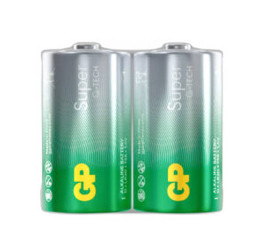 Батарейка алкалиновая GP LR20/2SH Super G-TECH (цена за спайку 2 штуки)