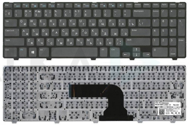 Клавиатура для ноутбука Dell Inspiron 15R-3521