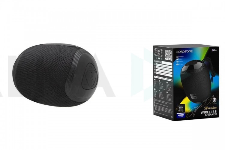 Портативная беспроводная колонка BOROFONE BR6 Miraculous sports wireless speaker (черный)