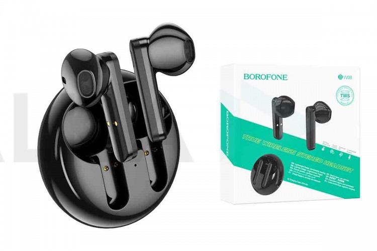 Наушники вакуумные беспроводные BOROFONE BW08 Luxury true Wireless Earphone Bluetooth (черный)