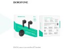 Наушники вакуумные беспроводные BOROFONE BW08 Luxury true Wireless Earphone Bluetooth (черный)