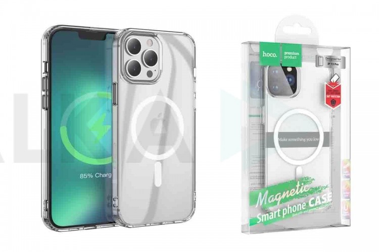 Чехол для iPhone 13 Pro (6,1) HOCO Magnetic series тонкий (прозрачный)