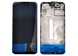 Дисплей для Samsung A256E Galaxy A25 5G Black в сборе с тачскрином + рамка 100%