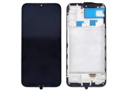 Дисплей для Samsung A245F Galaxy A24 4G Black в сборе с тачскрином + рамка OLED (Small glass)