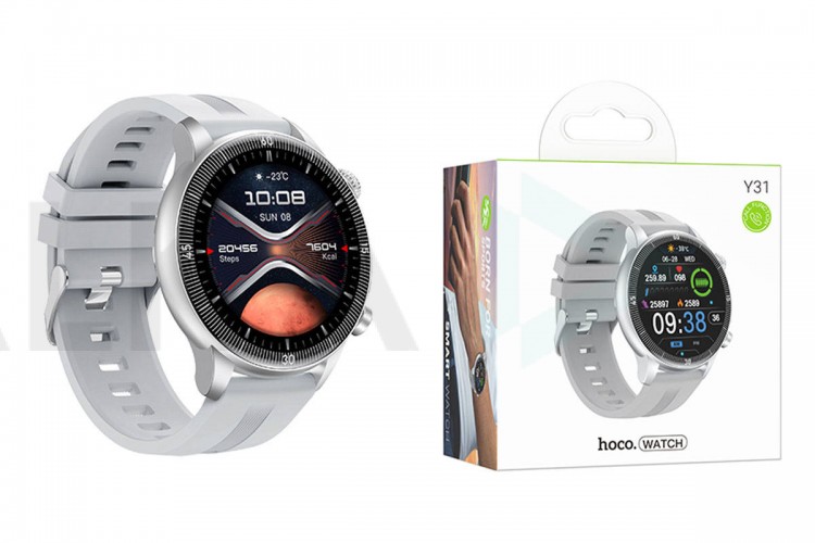 Смарт часы HOCO Y31 Smart sports watch (серебряный)