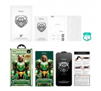 Защитное стекло дисплея iPhone 12 12/12 Pro HOCO Bear Shield (A777 Plus)(Антишпион) черное