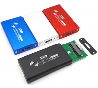 Кейс для SSD mSATA - USB3.0 металл (Msata_Silver)