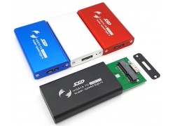 Кейс для SSD mSATA - USB3.0 металл (Msata_Silver)