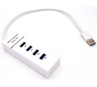 Разветвитель USB HUB 3.0 NN-HB007 на 4 порта (белый)