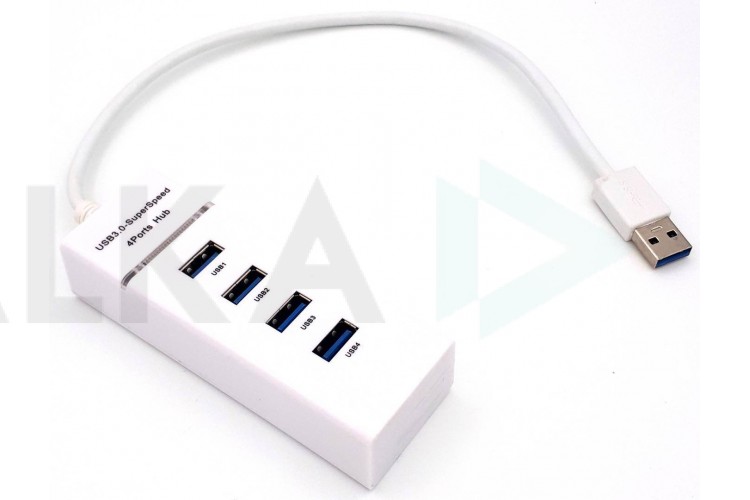 Разветвитель USB HUB 3.0 NN-HB007 на 4 порта (белый)