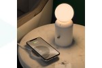 Беспроводное зарядное устройство-лампа HOCO H8 ночной светильник (RGB, переносной) (белый)