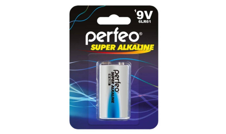 Батарейка алкалиновая Perfeo 6LR61 крона/1BL (цена за блистер 1 шт) Батарейка алкалиновая Perfeo 6LR61 крона/1BL (цена за блистер 1 шт)