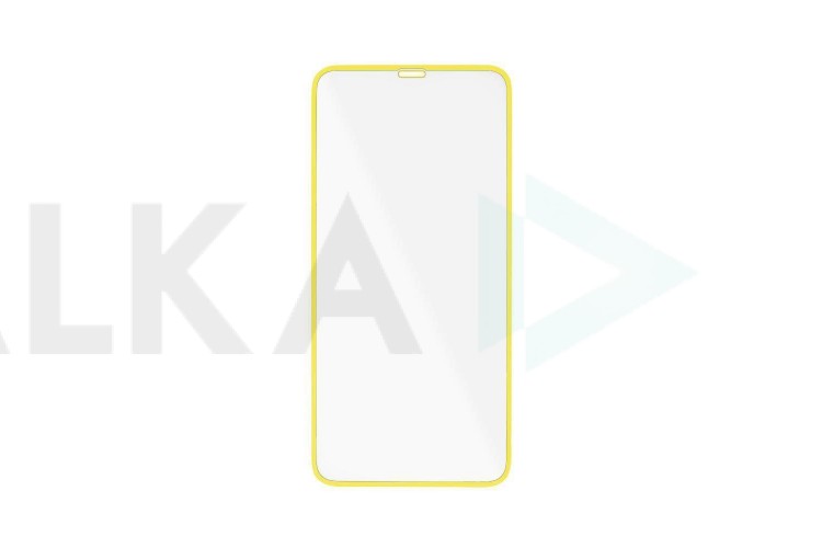 Защитное стекло дисплея iPhone 6/6S/7/8/SE2 (4.7) прозрачное со светящейся желтой рамкой