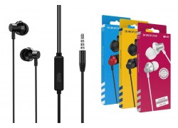 Наушники вакуумные проводные BOROFONE BM35 Farsighted universal earphones (черный)