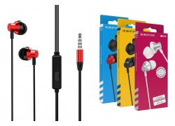 Наушники вакуумные проводные BOROFONE BM35 Farsighted universal earphones (красный)