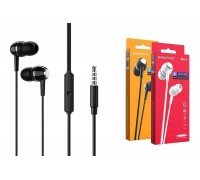 Наушники вакуумные проводные BOROFONE BM36 Acura universal earphones (черный)