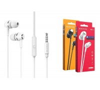 Наушники вакуумные проводные BOROFONE BM36 Acura universal earphones (белый)