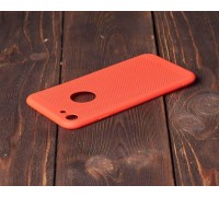 Чехол для iPhone 7/8 с перфорацией (красный)