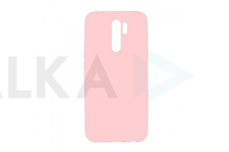 Чехол для Xiaomi Redmi 9 тонкий (бледно-розовый)