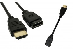 Кабель HDMI (папа - мама) удлинитель 0,1 м (V1.4)