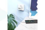 Сетевое зарядное устройство 3USB + USB-C + кабель Type-C-Type-C BOROFONE BA79A Clever PD20W + QC3.0 (белый)