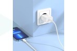 Сетевое зарядное устройство USB-C + кабель Lightning - Type-C BOROFONE BA71A  charger PD20W  (белый)