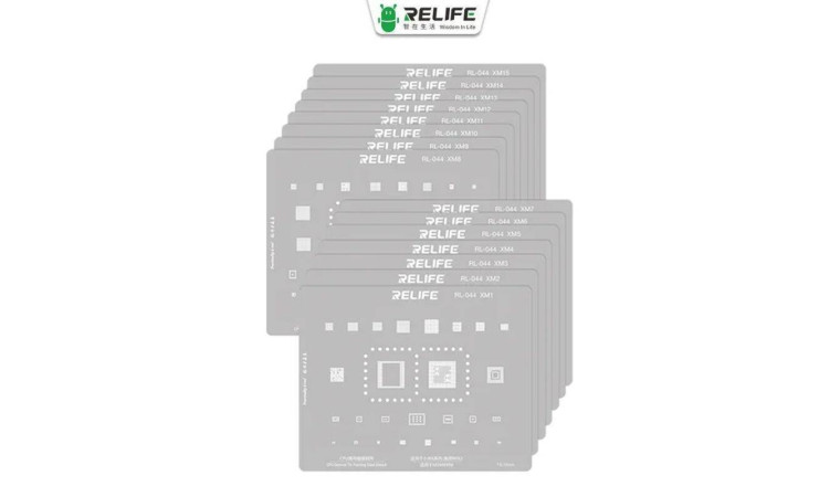 Трафарет BGA RELIFE RL-044 XM15 Qualcomm Snapdragon 8 Gen1/ SM8450 Snapdragon 870 SM8250 0.12MM