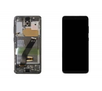 Дисплей для Samsung G980F/ G981 Galaxy S20 Black/ Gray в сборе с тачскрином + рамка, 100%