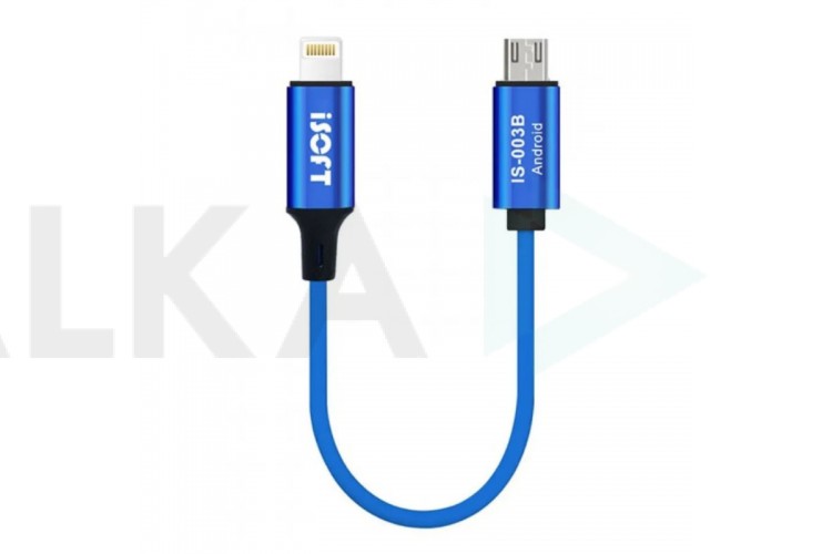 Кабель для передачи данных ISOFT IS-003B IP-to-Android (MicroUSB)