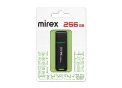 Флешка USB 2.0 Mirex SPACER BLACK 256GB (ecopack)