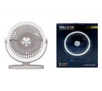 Вентилятор WALKER WFAN-70, подсветка, подвесной крючок, поворотный, рег. наклона, белый
