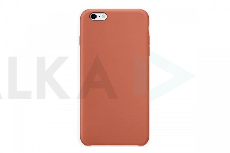 Чехол для iPhone 6 Plus/6S Plus Silicone Case Soft Touch (кораллово-персиковый)