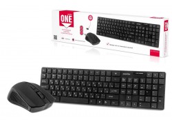 Комплект клавиатура+мышь беспроводной Smartbuy ONE 229352AG  (SBC-229352AG-K) (черный)