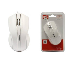 Мышь проводная Smartbuy ONE 338 с подсветкой (SBM-338-W) (белый)