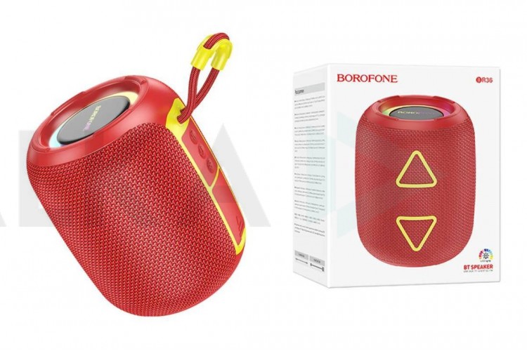 Портативная беспроводная колонка BOROFONE BR36 Lucy sports (красный)