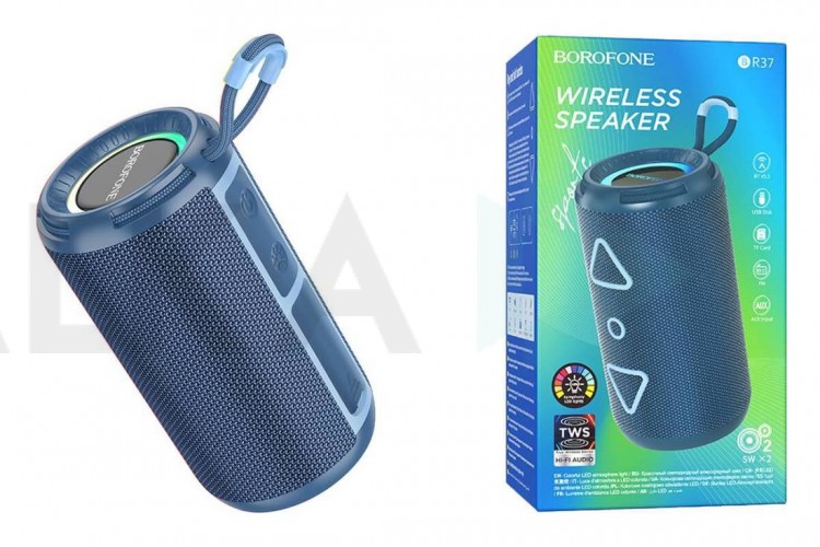 Портативная беспроводная колонка BOROFONE BR37 Noble sports (синий)