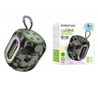 Портативная беспроводная колонка BOROFONE BR39 Kaya sports (зелёный камуфляж)